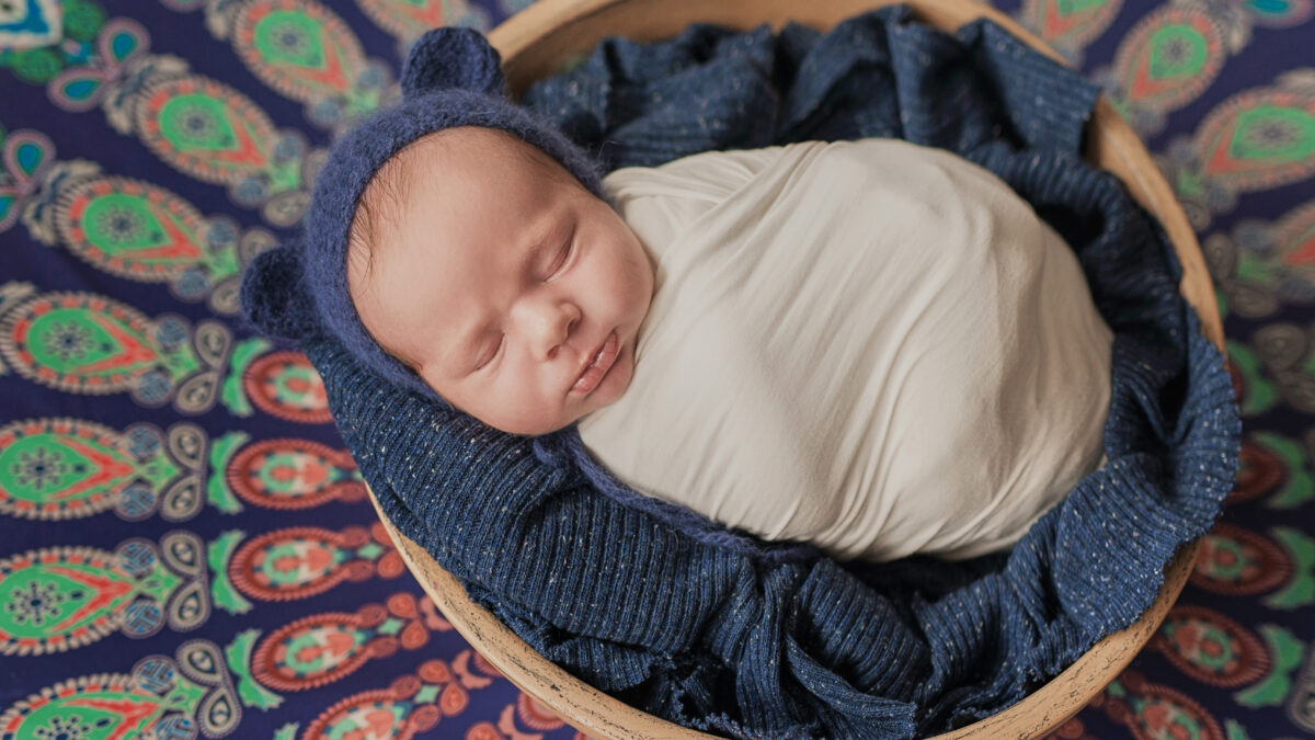 Sleeping newborn baby. Healthy and medical concept. Healthy child, concept of hospital and happy motherhood. Infant baby. Happy pregnancy and childbirth. Children's theme. Baby and childen's goods