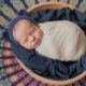 Sleeping newborn baby. Healthy and medical concept. Healthy child, concept of hospital and happy motherhood. Infant baby. Happy pregnancy and childbirth. Children's theme. Baby and childen's goods